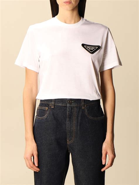 prada women's t shirts|Prada women long sleeve.